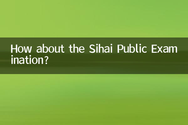 ¿Qué tal el examen público de Sihai?