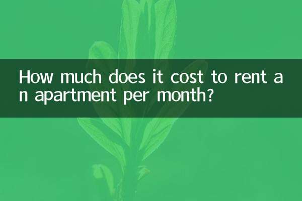 Combien coûte la location d'un appartement par mois ?