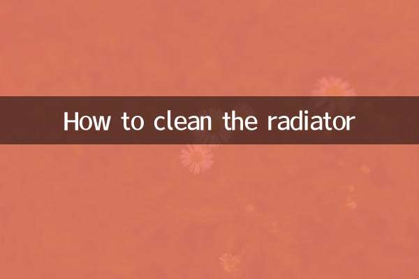Come pulire il radiatore