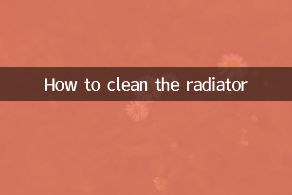 Come pulire il radiatore