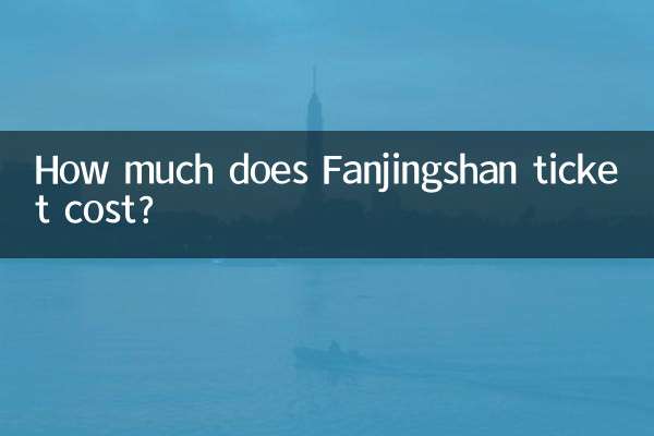¿Cuánto cuesta el billete de Fanjingshan?
