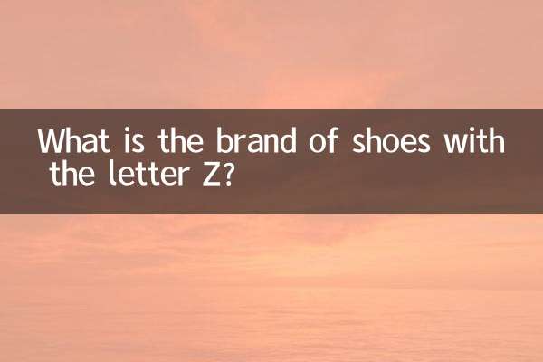 خط زیڈ کے ساتھ جوتے کا برانڈ کیا ہے؟