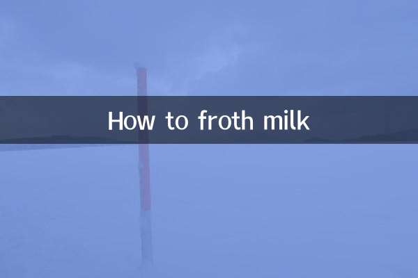 So schäumen Sie Milch auf