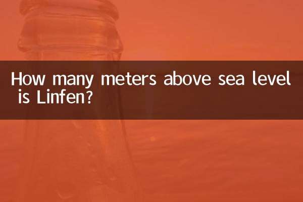 ¿A cuántos metros sobre el nivel del mar se encuentra Linfen?
