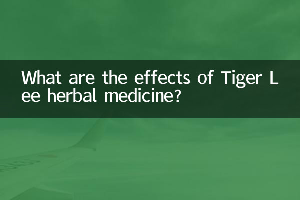 ¿Cuáles son los efectos de la medicina herbaria Tiger Lee?