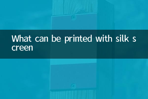 O que pode ser impresso com serigrafia