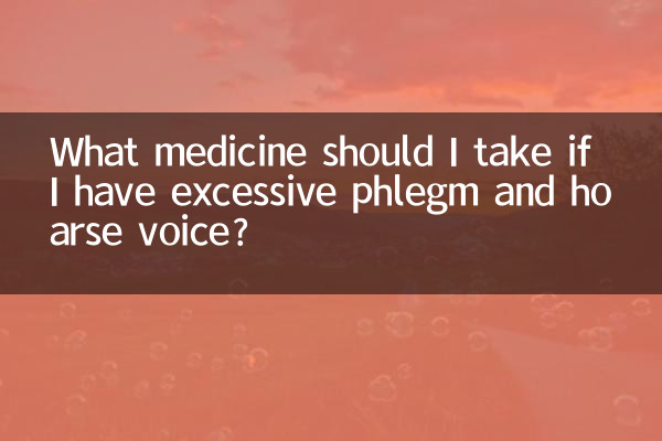 痰多声音嘶哑吃什么药