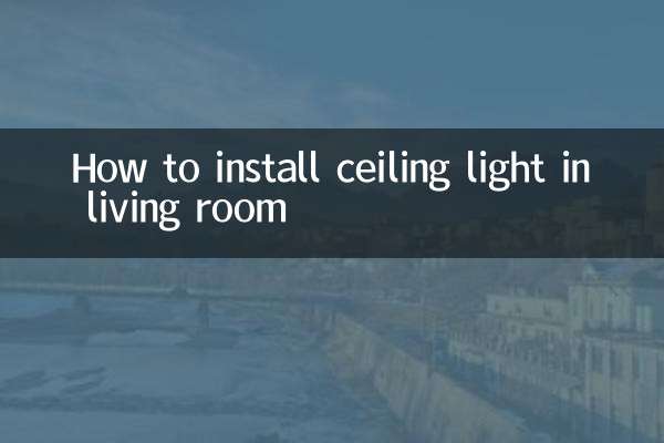 نحوه نصب چراغ سقفی در اتاق نشیمن