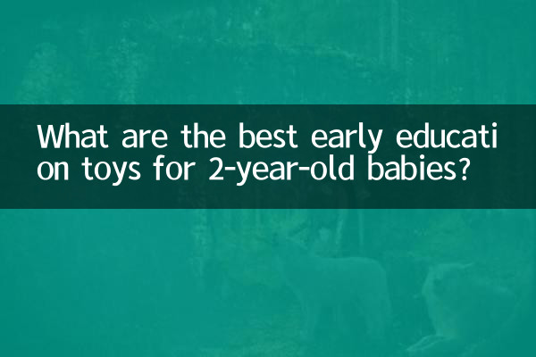 Quais são os melhores brinquedos de educação infantil para bebês de 2 anos?