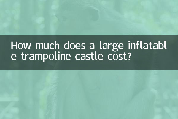 एक बड़े इन्फ्लेटेबल ट्रैम्पोलिन महल की लागत कितनी है?