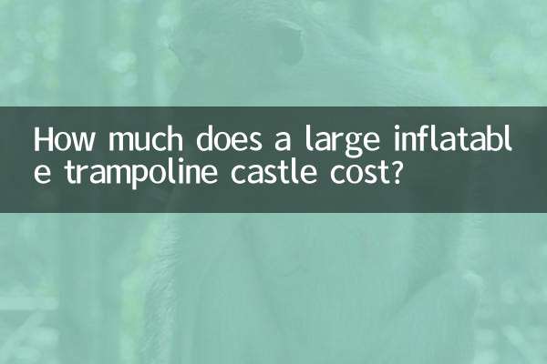 एक बड़े इन्फ्लेटेबल ट्रैम्पोलिन महल की लागत कितनी है?