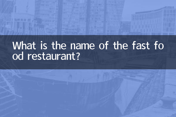 Wie heißt das Fastfood-Restaurant?