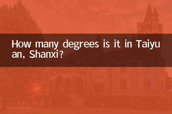 山西省太原市の気温は何度ですか?