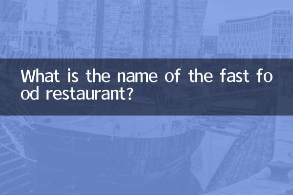 Wie heißt das Fastfood-Restaurant?