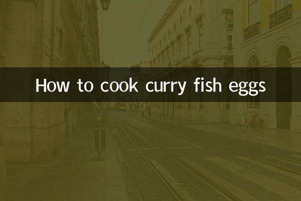 Comment faire cuire des œufs de poisson au curry