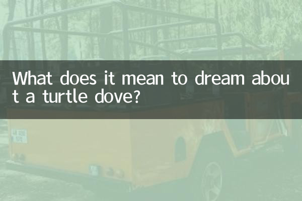 Que signifie rêver d'une tourterelle ?