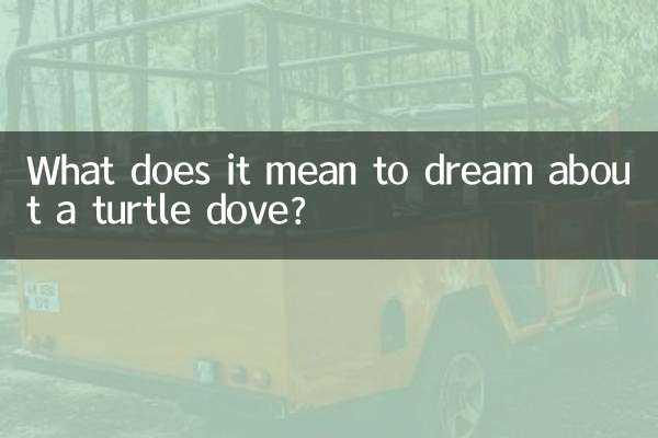 Que signifie rêver d'une tourterelle ?