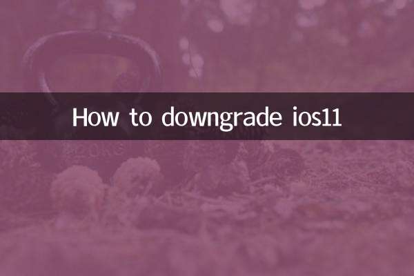 How to downgrade ios11
