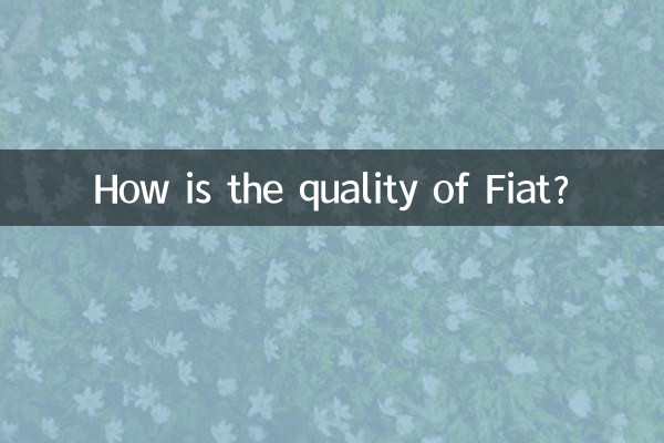 Como está a qualidade da Fiat?