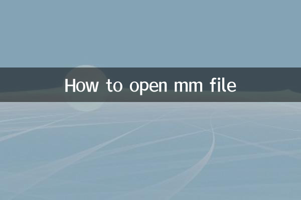 ¿Cómo abrir un archivo mm?