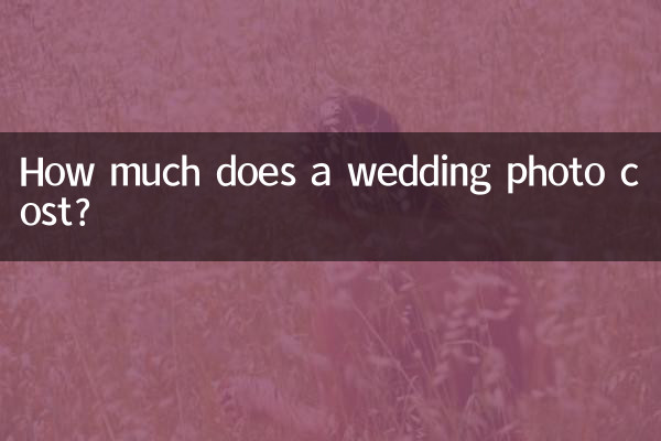 Combien coûte une photo de mariage ?