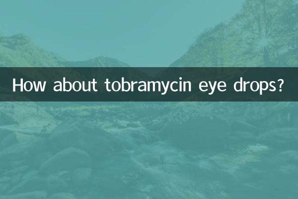 Wie wäre es mit Tobramycin-Augentropfen?