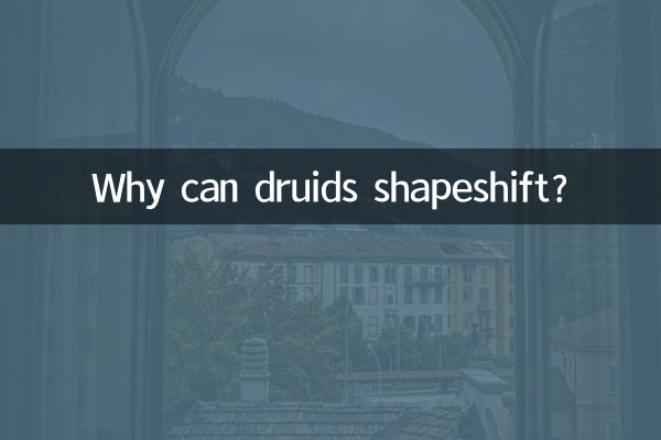 ¿Por qué los druidas pueden cambiar de forma?
