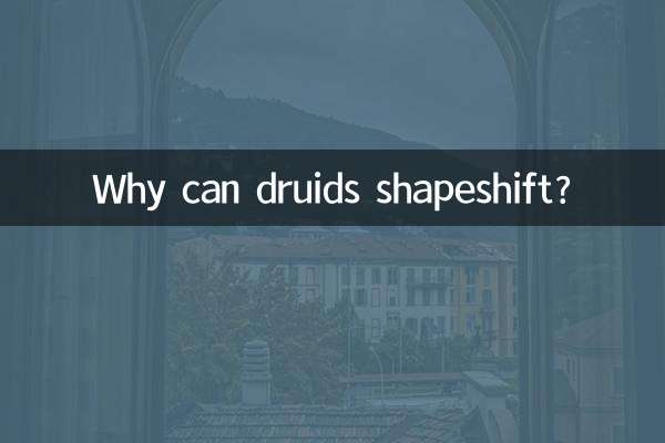 ¿Por qué los druidas pueden cambiar de forma?