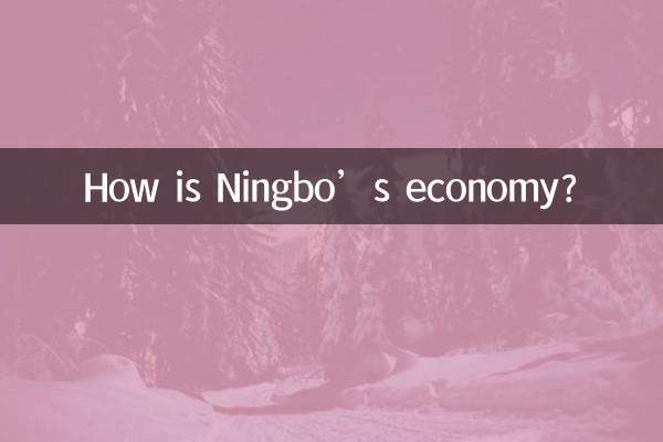 How is Ningbo’s economy?