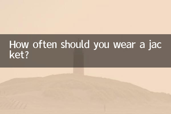 ¿Con qué frecuencia debes usar una chaqueta?