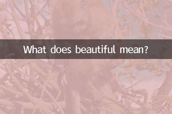 ماذا يعني جميل؟