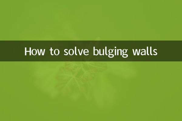 Comment résoudre les murs bombés