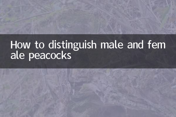 مرد اور خواتین موروں کو کس طرح تمیز کریں