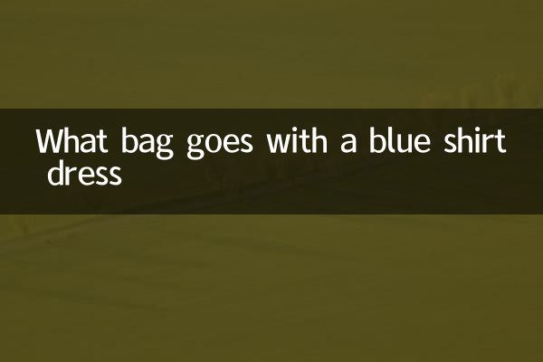 Quale borsa abbinare ad un abito chemisier blu?