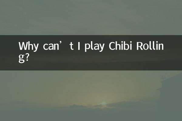 Why can’t I play Chibi Rolling?