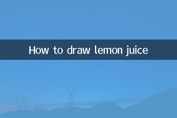 Como desenhar suco de limão