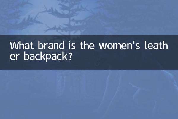 کوله پشتی چرمی زنانه چه مارکی است؟