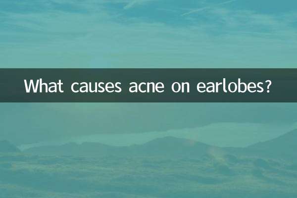 Cosa causa l'acne sui lobi delle orecchie?