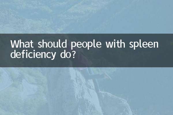 What should people with spleen deficiency do?