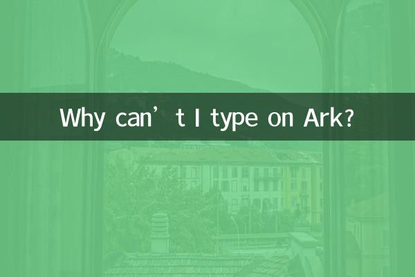 Ark で入力できないのはなぜですか?