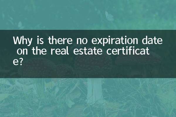 Warum steht auf dem Immobilienzertifikat kein Ablaufdatum?