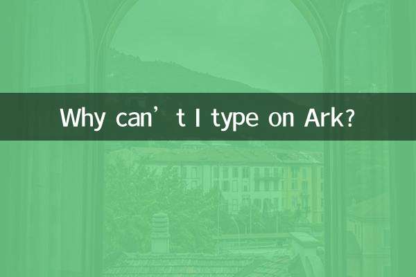 Ark で入力できないのはなぜですか?