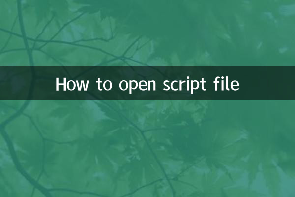 Come aprire il file di script