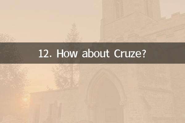 12. Che ne dici di Cruze?