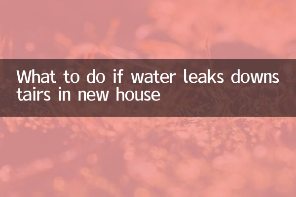 O que fazer se houver vazamento de água no andar de baixo da casa nova