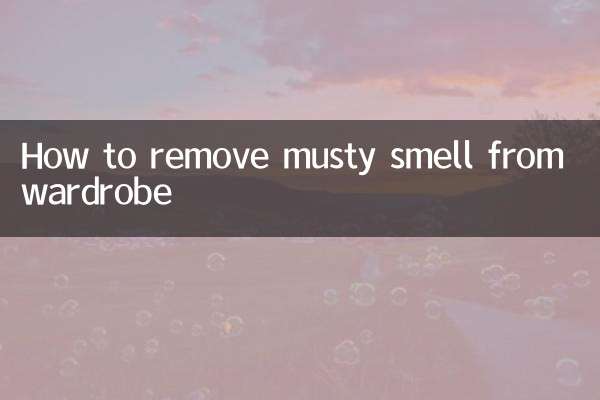 How to remove musty smell from wardrobe