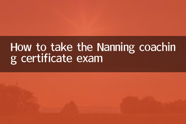 ناننگ کوچنگ سرٹیفکیٹ امتحان کیسے لیں