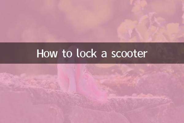 How to lock a scooter
