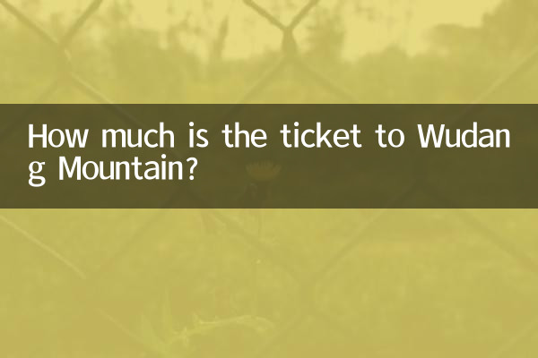 Quanto costa il biglietto per il monte Wudang?