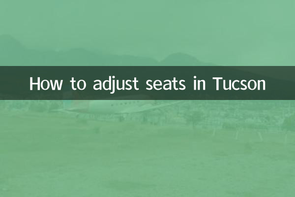 투산에서 좌석을 조정하는 방법